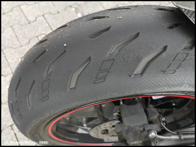 Michelin Power 5 - hinten - nach Fahrt mit S 1000 R